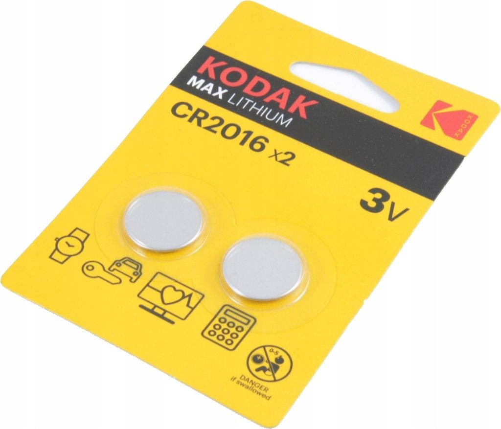 Bateria Litowa KODAK 3V CR2016 DL2016 2016 FA / 2 szt. Zdjęcie produktu 