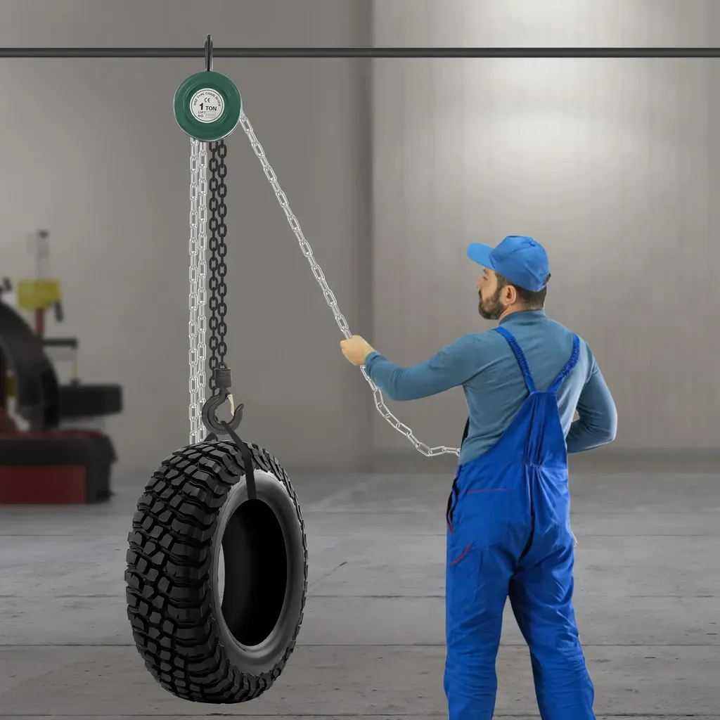 Palan manuel 2 tonnes - Levage 3m - Acier renforcé - Qualité robuste - 3
