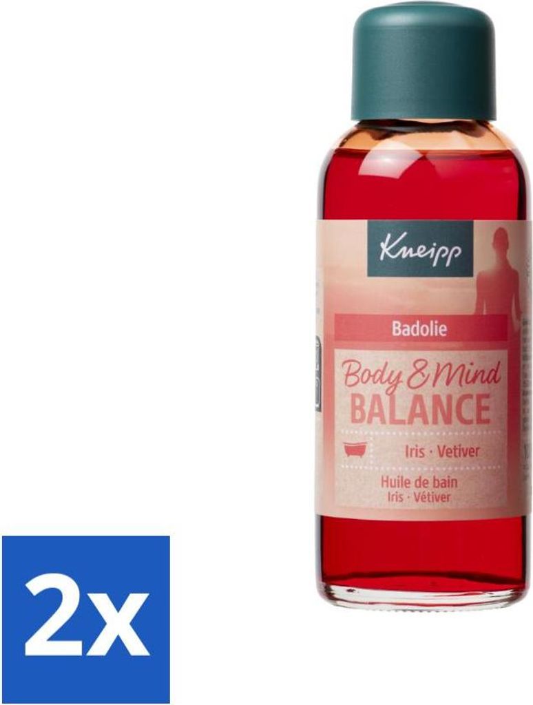 Kneipp - Badeöl - Body & Mind Balance - Iris & Vetiver - 100 ml - Vorteilspack - 2 Stücke