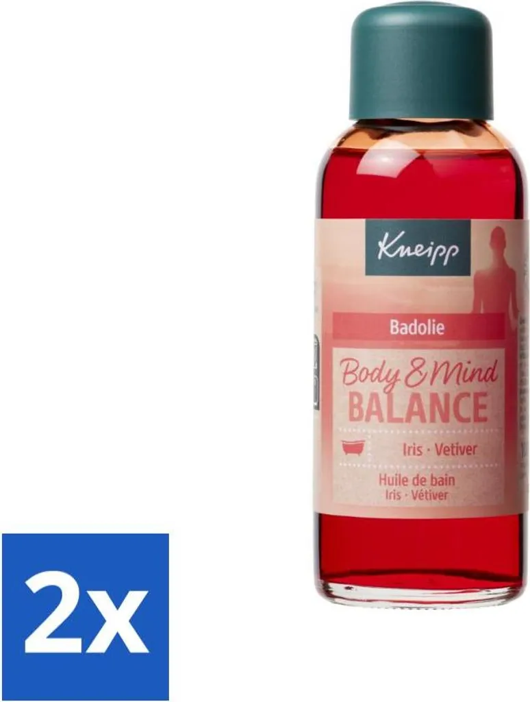 Huile de Bain Anti-Stress Kneipp Iris & Vétiver 100ml Duo Rééquilibrant