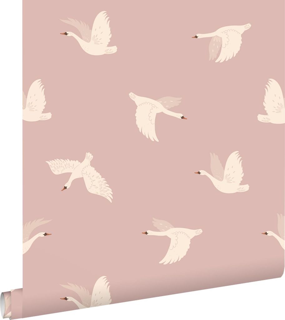 ESTAhome tapeta labutě růžová 50 x 900 cm Obrázek produktu 