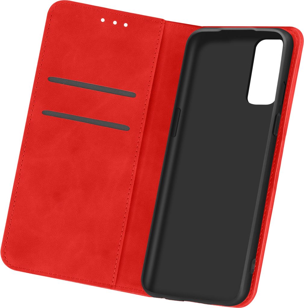 Avizar, Klappetui mit Standfunktion für OnePlus 9, Rot Produktbild 