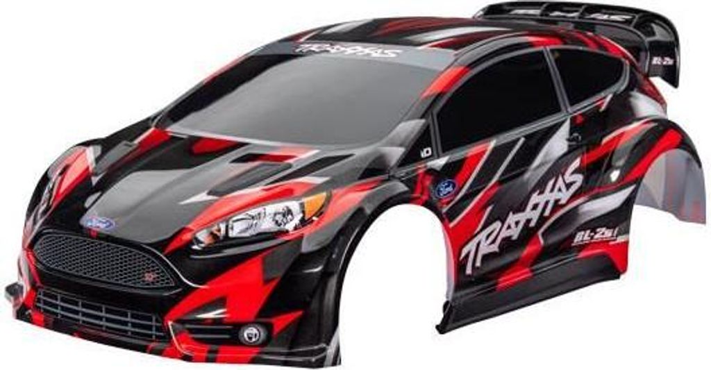 Traxxas Karosserie Ford Fiesta ST Rally Brushless rot
