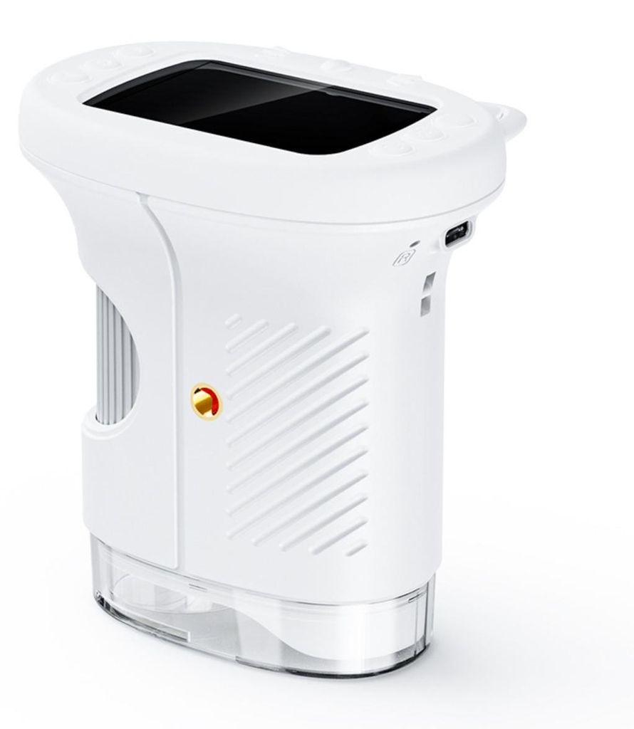 INF Tragbares Handmikroskop 2.4-inch IPS 1080P 50-1000X ABS USB-C für Hobby Weiß