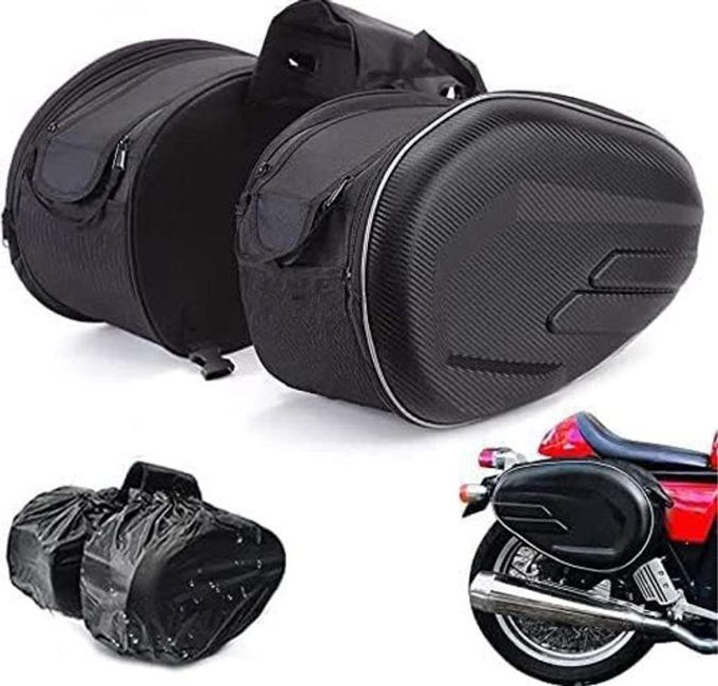 Gepäcktasche mit großem Fassungsvermögen (36–58 Liter), Motorrad-Rücksitztasche, vielseitig einsetzbar und erweiterbar, für Reisen geeignet