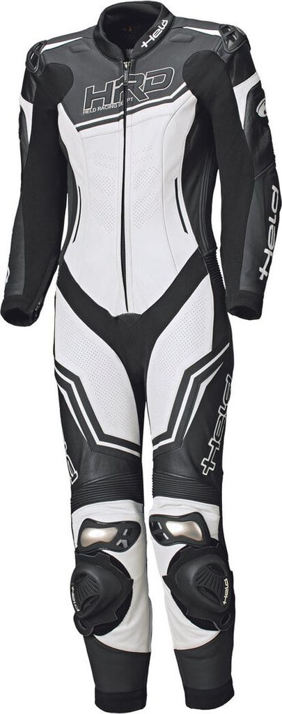Held Slade II 1-Teiler Damen Motorrad Lederkombi, schwarz/weiß, 46