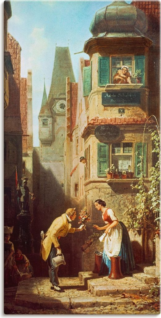 ARTland Leinwandbild Der ewige Hochzeiter. Um 1855/58 Größe: 75x150 cm