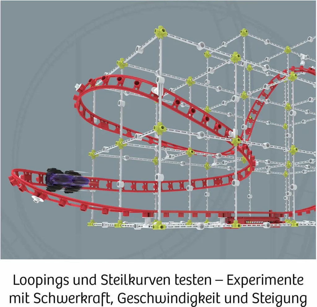 Roller Coaster Kosmos : Kit de Construction Stable pour Billes Rapides