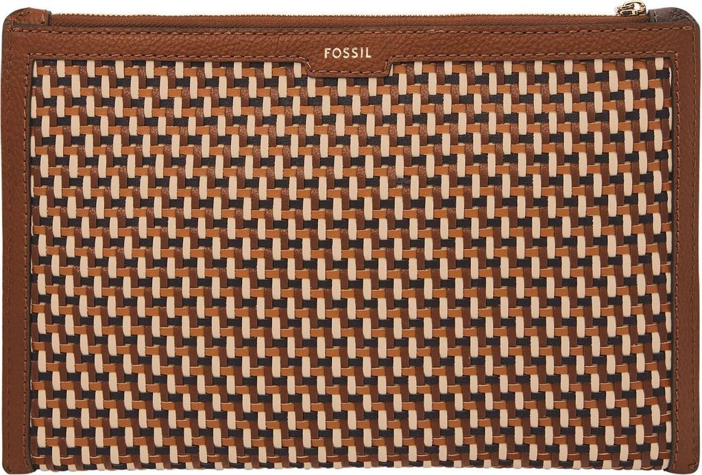 FOSSIL Utensilientasche Gift Pouch Multi Brown mehrfarbig