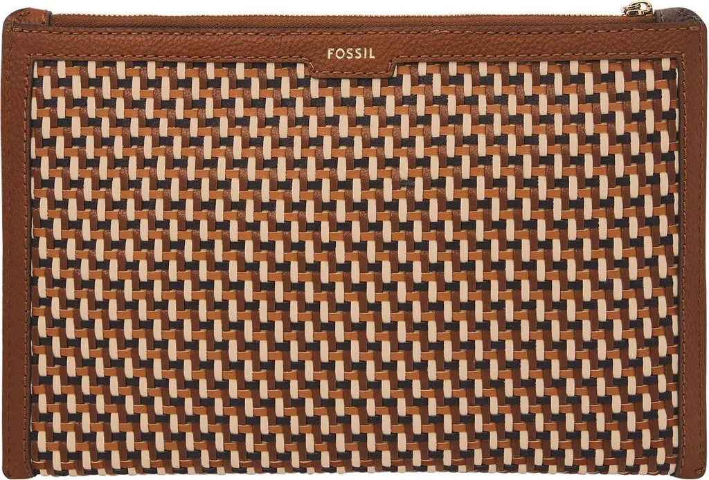 Fossil Gift Pouch Multi Brown Sac d'Accessoires avec Finition Artisanale