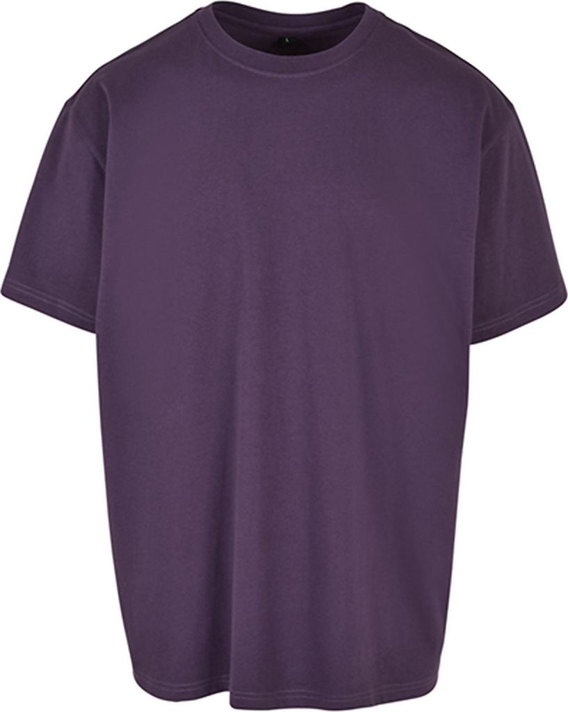 Build Your Brand BY102 | Herren Heavy Oversize Tee - Farbe: Purple Night - Größe: XS