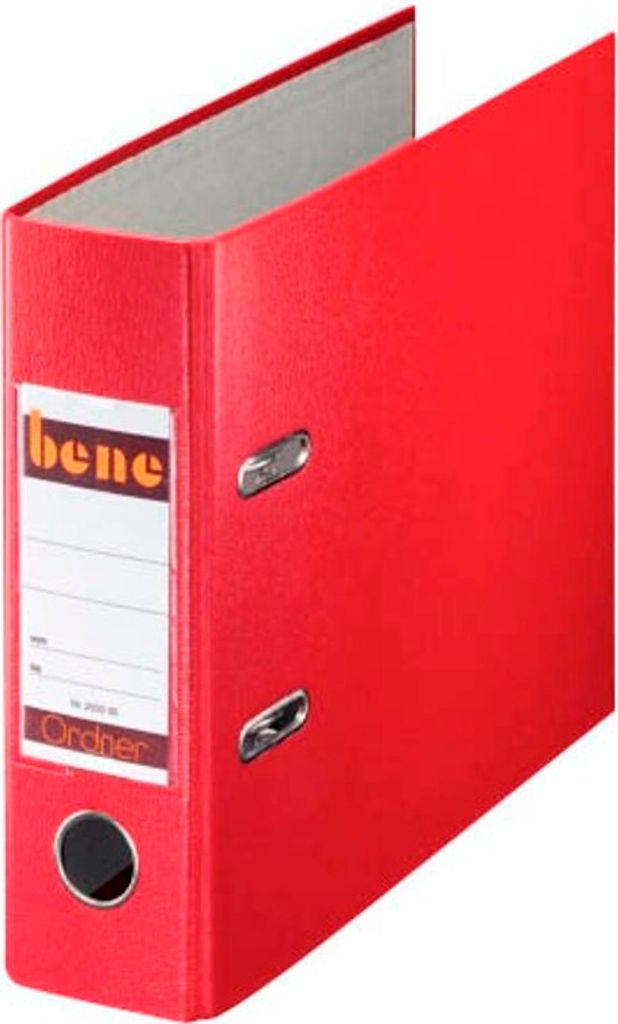 bene A5 Ordner rot Kunststoff 7,5 cm DIN A5 quer, 1 St.