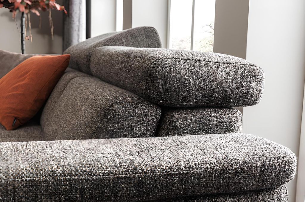 Luxus Sessel Ohrensessel Moderner Cocktailsessel Grau Leder Brandneu