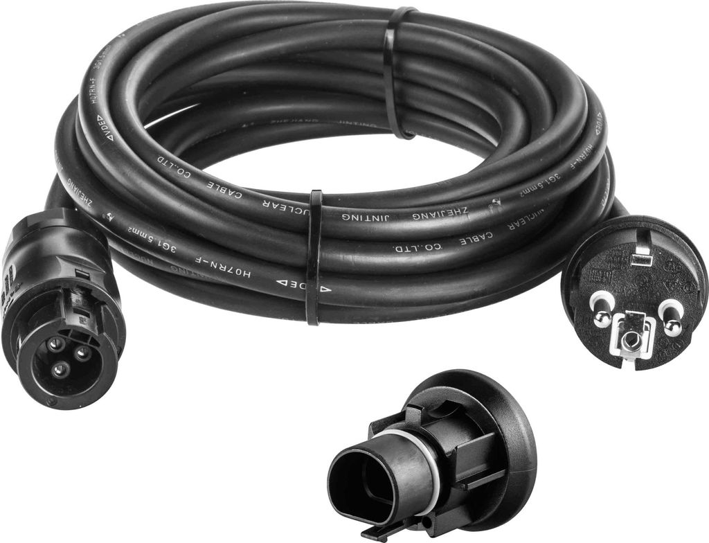 15m Betteri BC01 Schuko Solar Kabel mit Endkappe Steckdose Netz f Wechselrichter