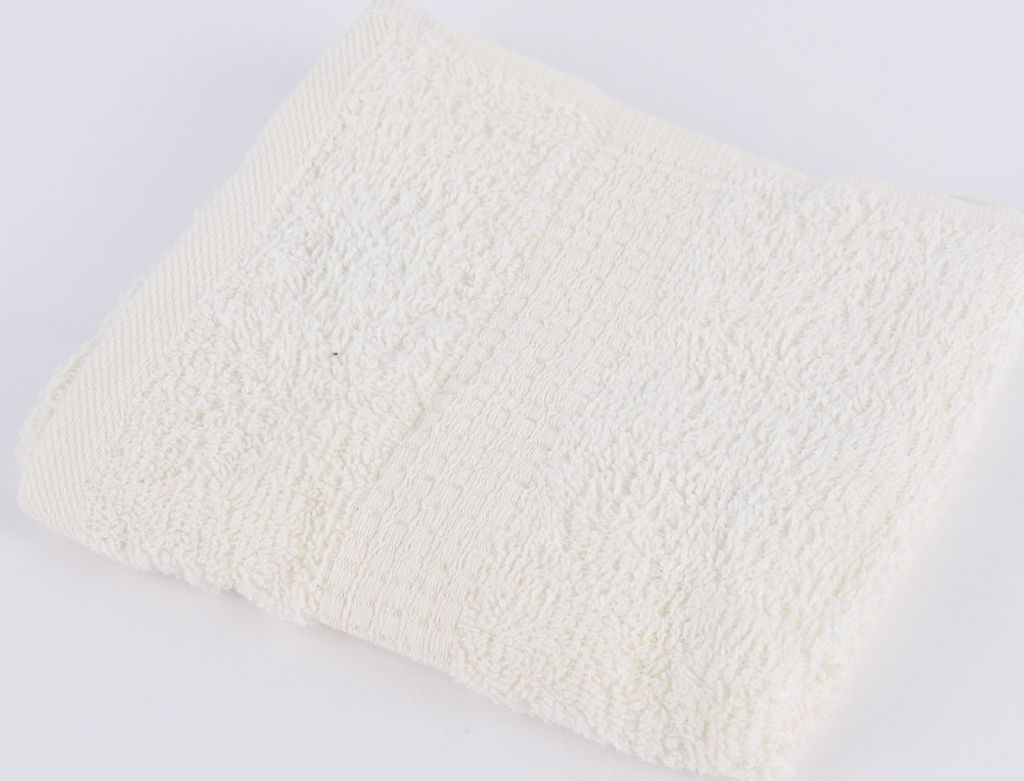 Qualitätsfrottee Handtuch 100% Baumwolle 500g/qm cremeweiß Größe Gästetuch 30 x 50 cm