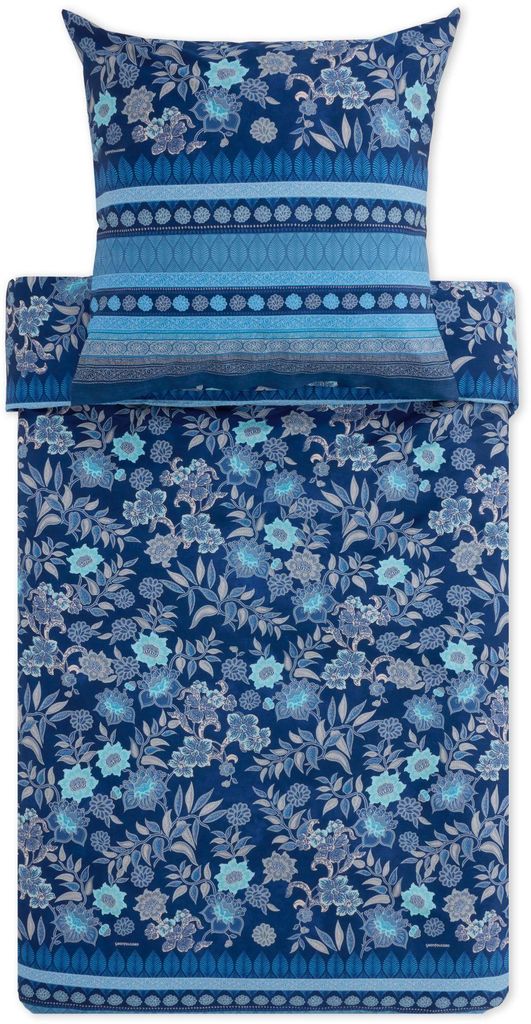 Bassetti Satin-Bettwäsche-Garnitur Varigotti Farbe BLAU B1 Produktbild 