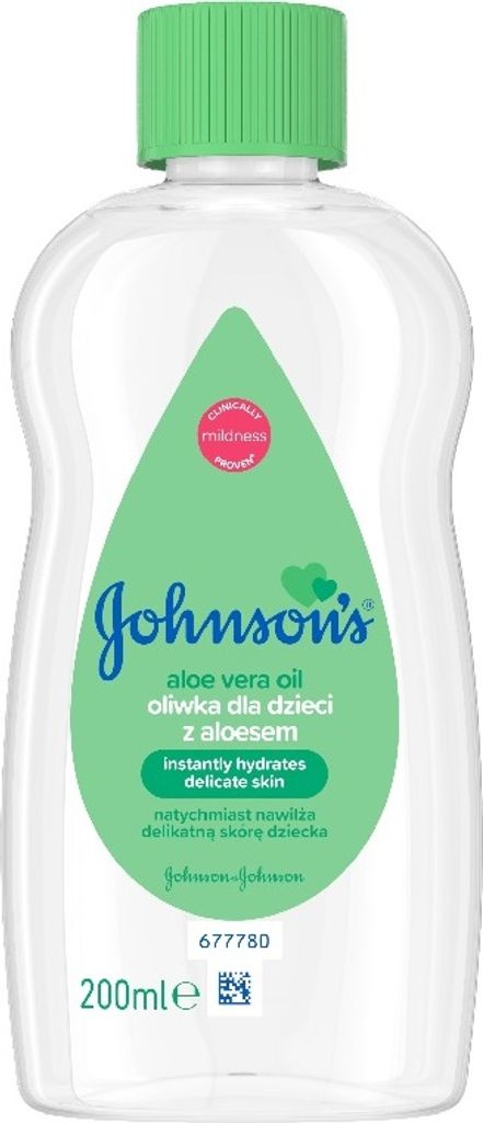 Johnson & Johnson Baby Verzorgingsolie met Aloë Vera, 200 Productafbeelding 