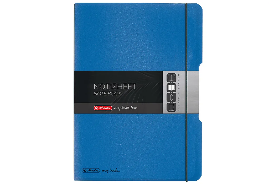 Quaderno Herlitz A4 My.Book Flex Blu - 80 Fogli per Scuola e Casa