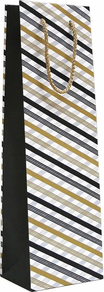 Borsa Porta Vino Linee Incrociate 12pz - Confezione Regalo Premium