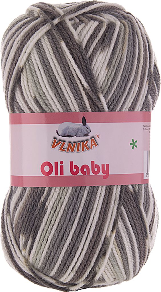 100g Strickgarn Oli mehrfarbig Selbstmusternd Strick-Wolle Produktbild 