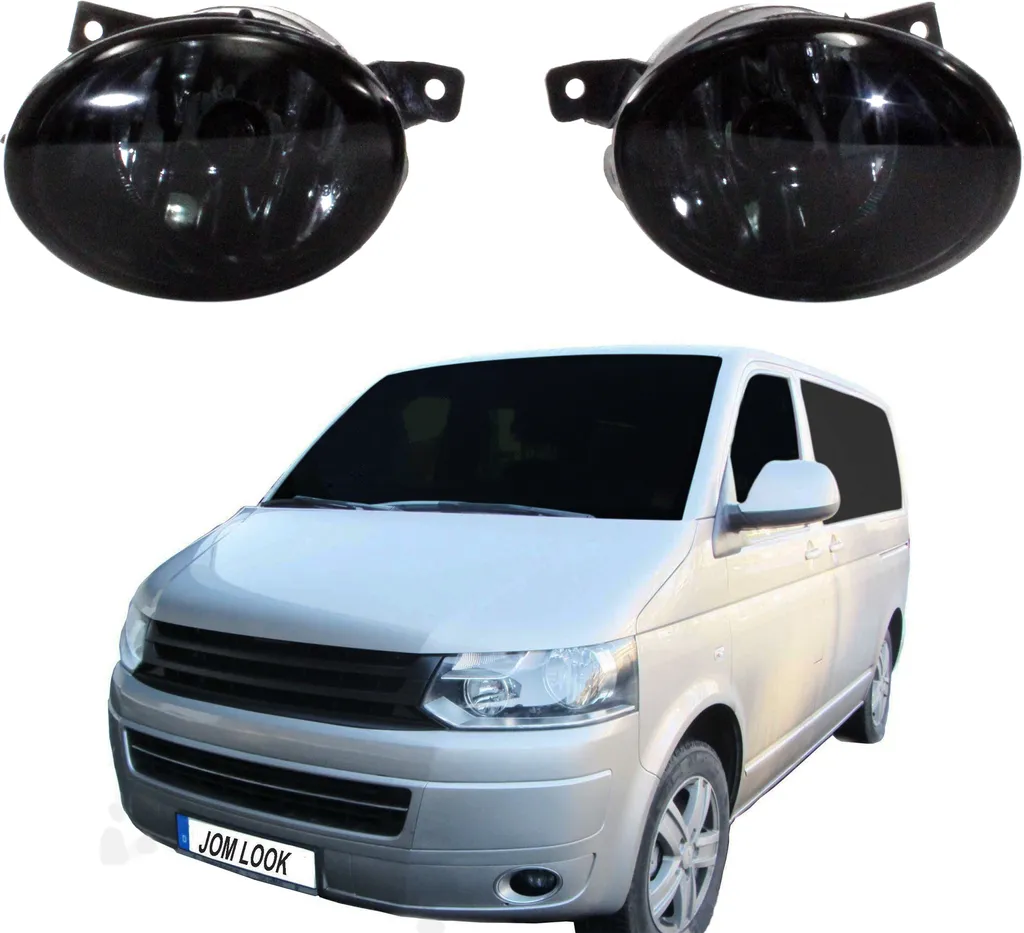 Coppia Fendinebbia Vetro Nero VW T5 - Ricambio Qualità Top