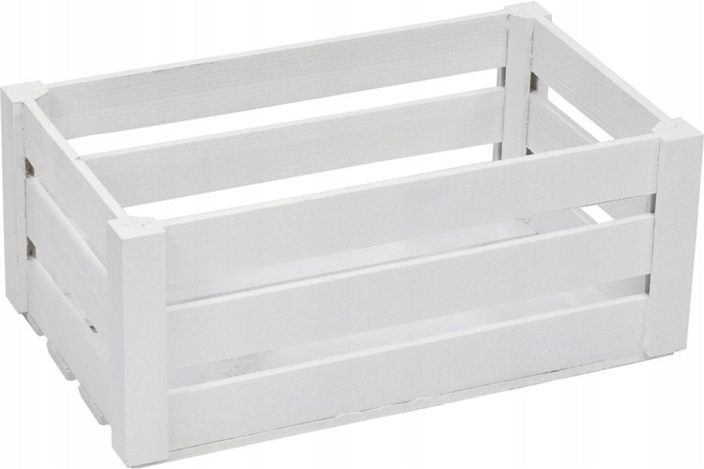 SKRZYNKA drewniana BIAŁA L na zioła 28x17,5x12,5 Zdjęcie produktu 