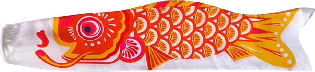 Fisch-Windsack, japanische Karpfen-Streamer-Flagge, Koinobori-Windsack, Outdoor-Hängebanner-Dekoration für Garten, Hof, Deck