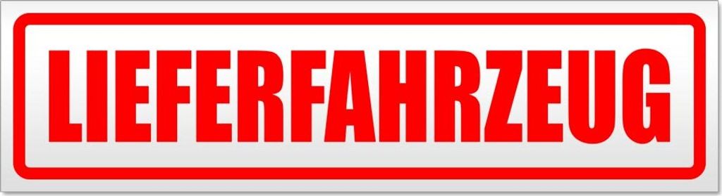 Lieferfahrzeug Magnetschild Schild magnetisch