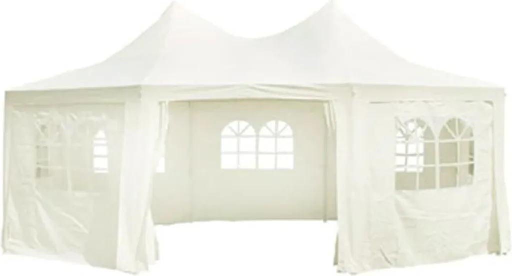 Toit pour tente de réception 6x4,5 m crème - Idéal pour mariages et fêtes