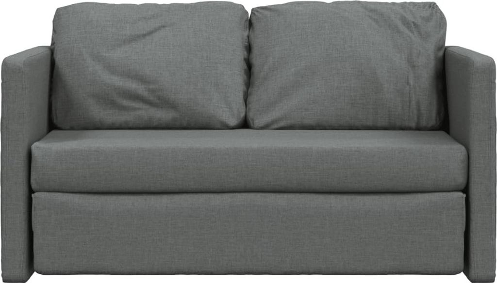 Bodensofa mit Schlaffunktion Dunkelgrau 112x174x55 cm Stoff Produktbild 5