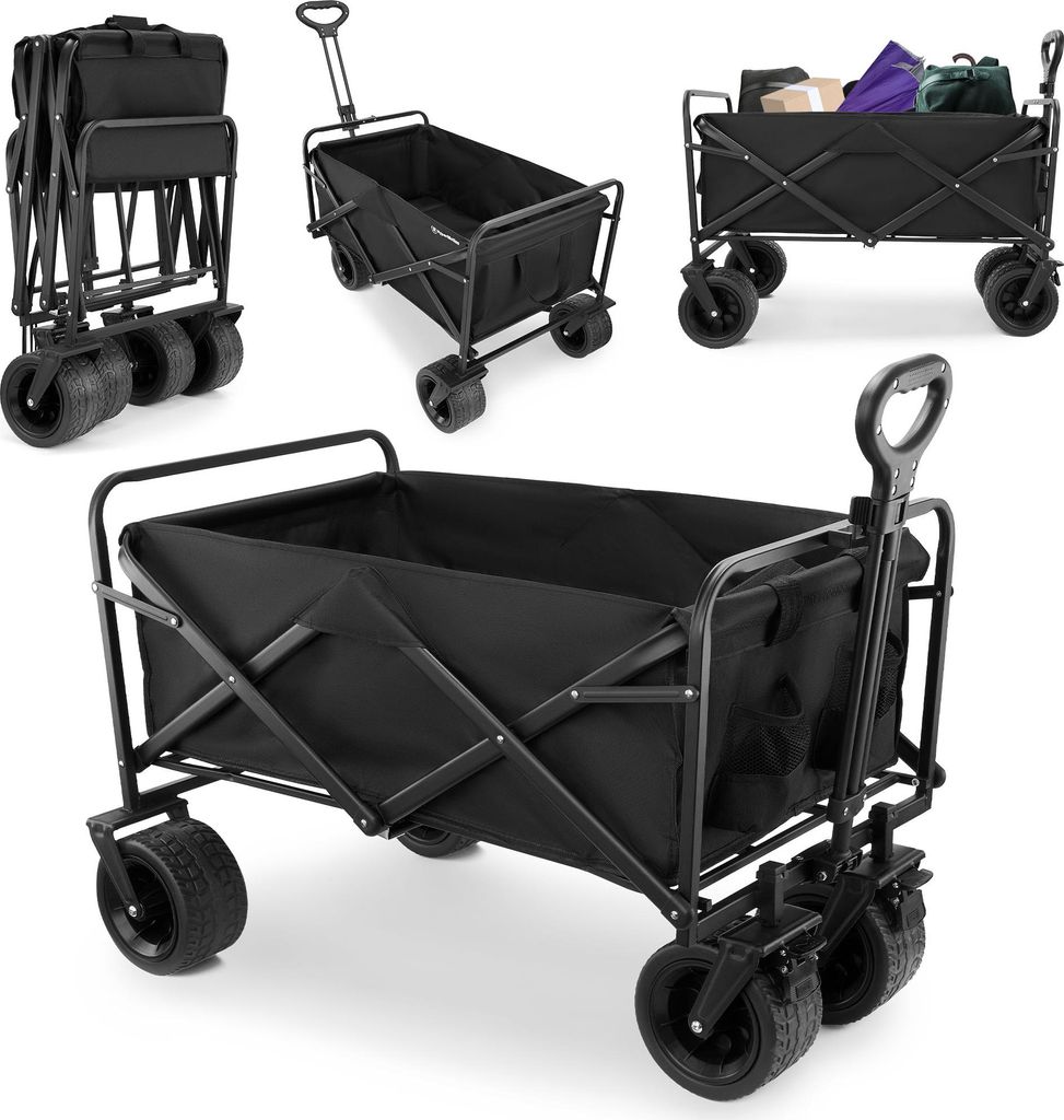 Chariot pliable HyperMotion Noir - Charge jusqu'à 120 kg - Image du produit 