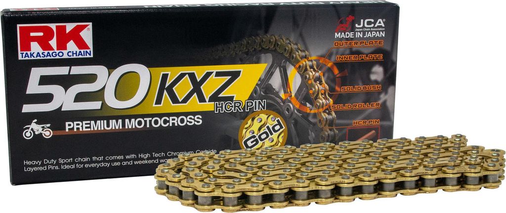 Rk Ketten 520 kxz 114 c goldgrau offen