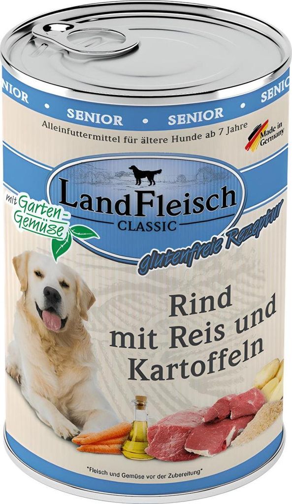 Landfleisch Dog Classic Senior Rind mit Kartoffeln & Gartengemüse 400g
