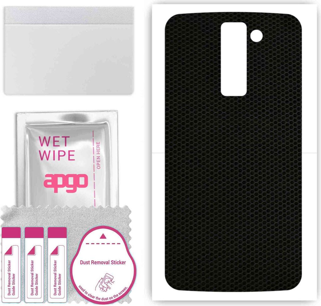 apgo Rückseite Schutzfolie, Skin, kompatibel mit LG K10, Hinten Displayschutzfolie aus Vinylfolie, kratzfest, einfache Montage - Matrix