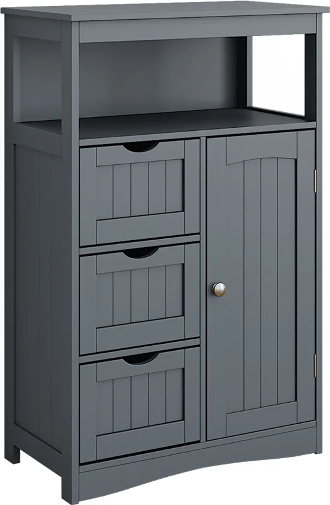 Armoire Midischrank Vicco Bianco Gris 54450 Meuble de Salle de Bain 86cm