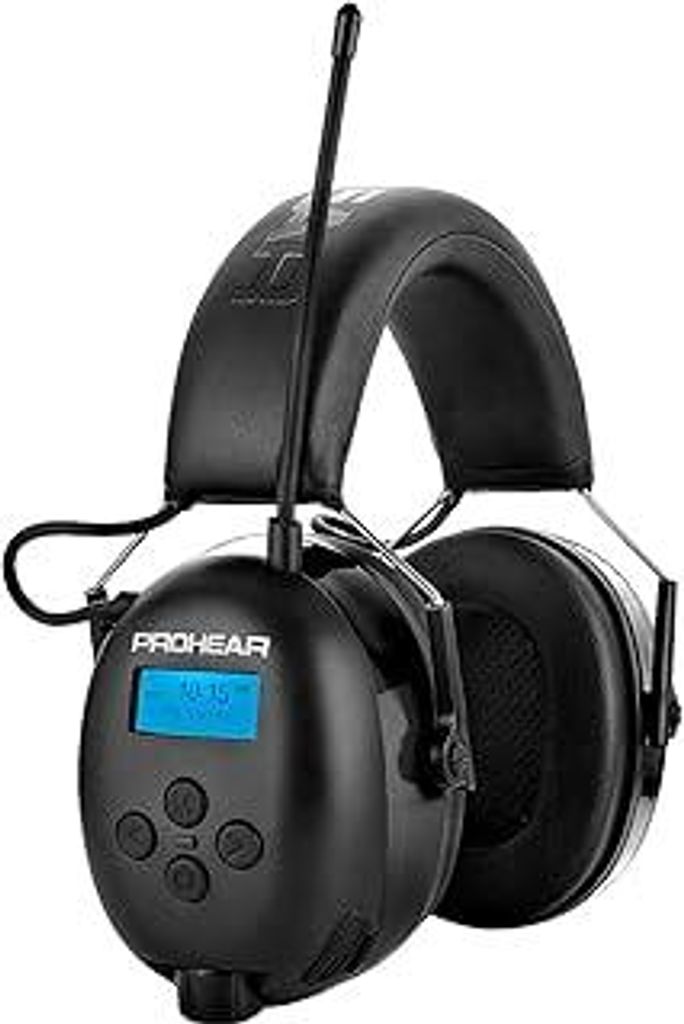 PROHEAR 033A (Upgraded) Gehörschutz mit Radio DAB +/Bluetooth/FM, Kopfhörer mit Radio mit Eingebautem Mikrofon und Lärmreduzierung, SNR 31dB mit...