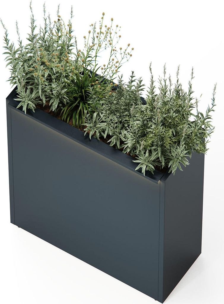 Herstera Garden Cube Divider XL Plus hoher Pflanzkübel rechteckig 100x40x115 cm