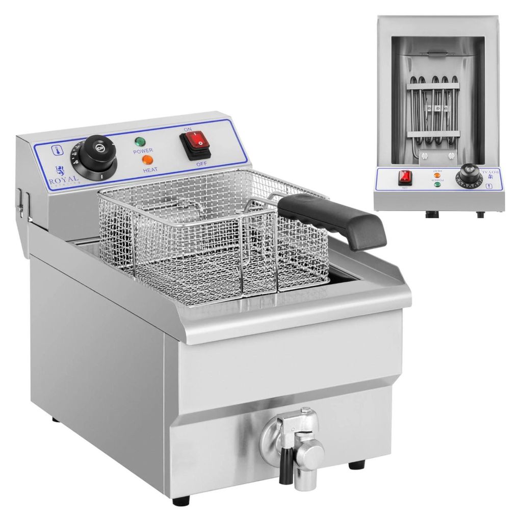 Expondo Royal Catering Elektrická fritéza – 10 l – 3200 W – Obrázek produktu 