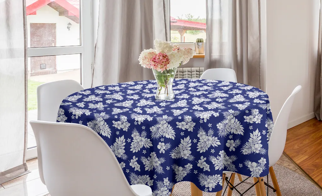 ABAKUHAUS Chiave Greca Tovaglia, Tema Grecia Storico, Rettangolare per Sala da Pranzo e Cucina, 140 cm x 240 cm, Marigold Nero Bianco