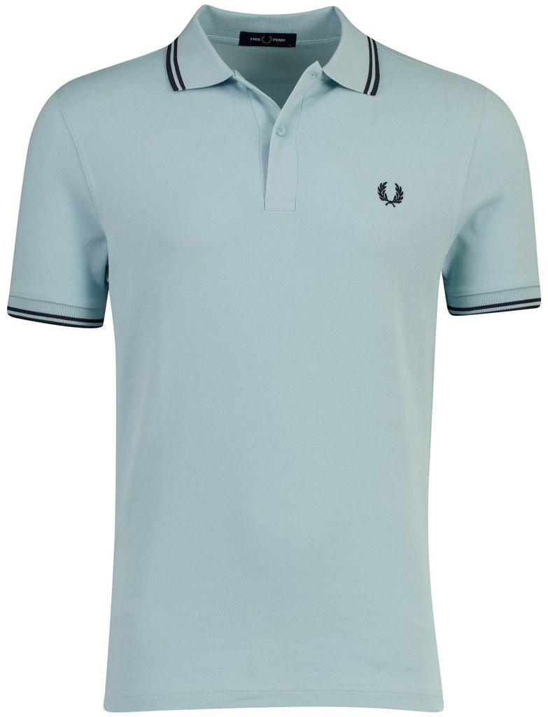 Poloshirt 2-Knopf-Piqué Fred Perry hellblau 100% Baumwolle Produktbild 