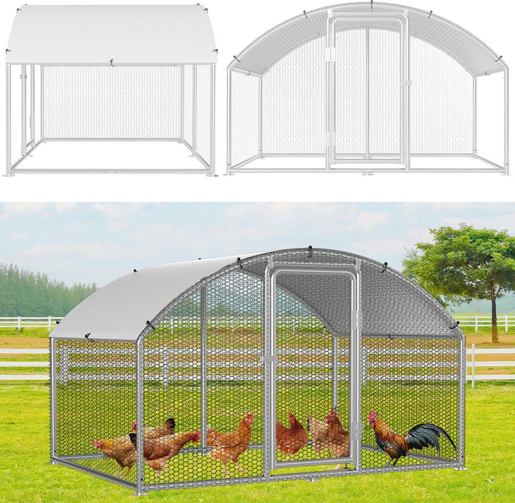 Izrielar Freilaufgehege 3x2x2m Bogenaufsatz - Hühnerstall Produktbild 