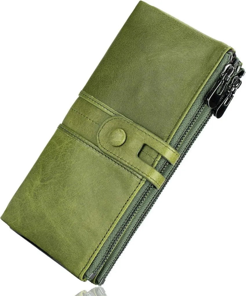 Portafoglio Roulens RFID Donna: Pelle Vintage e Grande Capacità