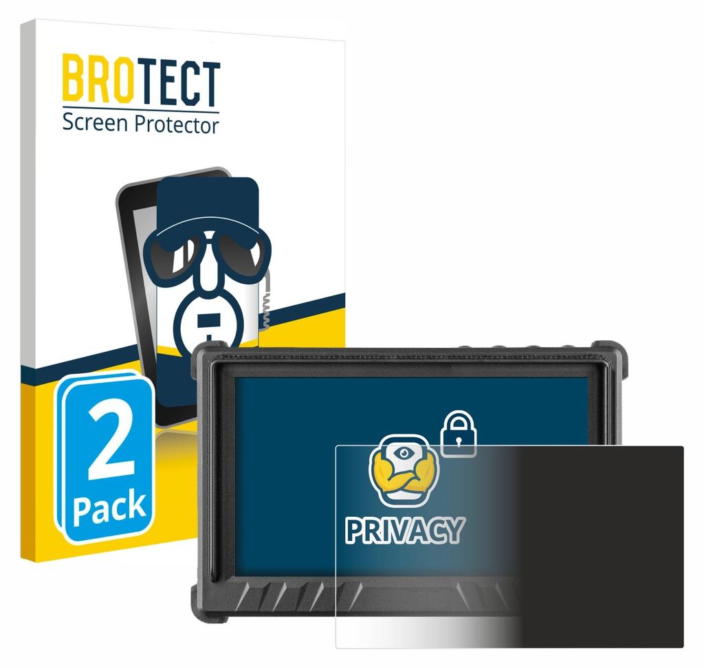 2x BROTECT Sichtschutzfolie für Desview P5 II 5.5" Anti-Spy Privacy Sichtschutz Blickschutz Folie Blaulicht-Schutz