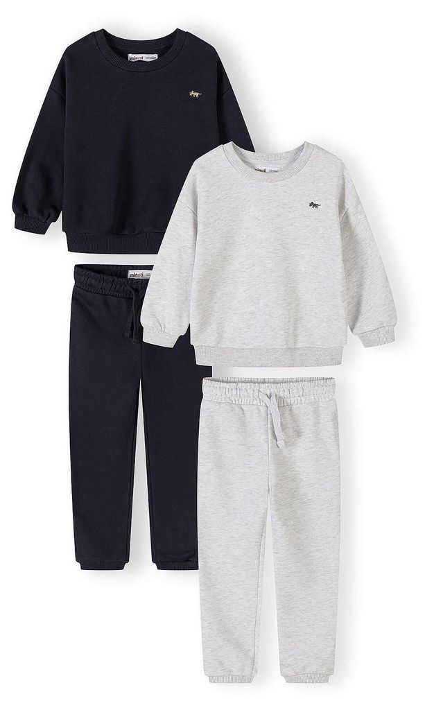 Minoti Set Baumwolle Dunkelblau Gr. 80 für Jungen