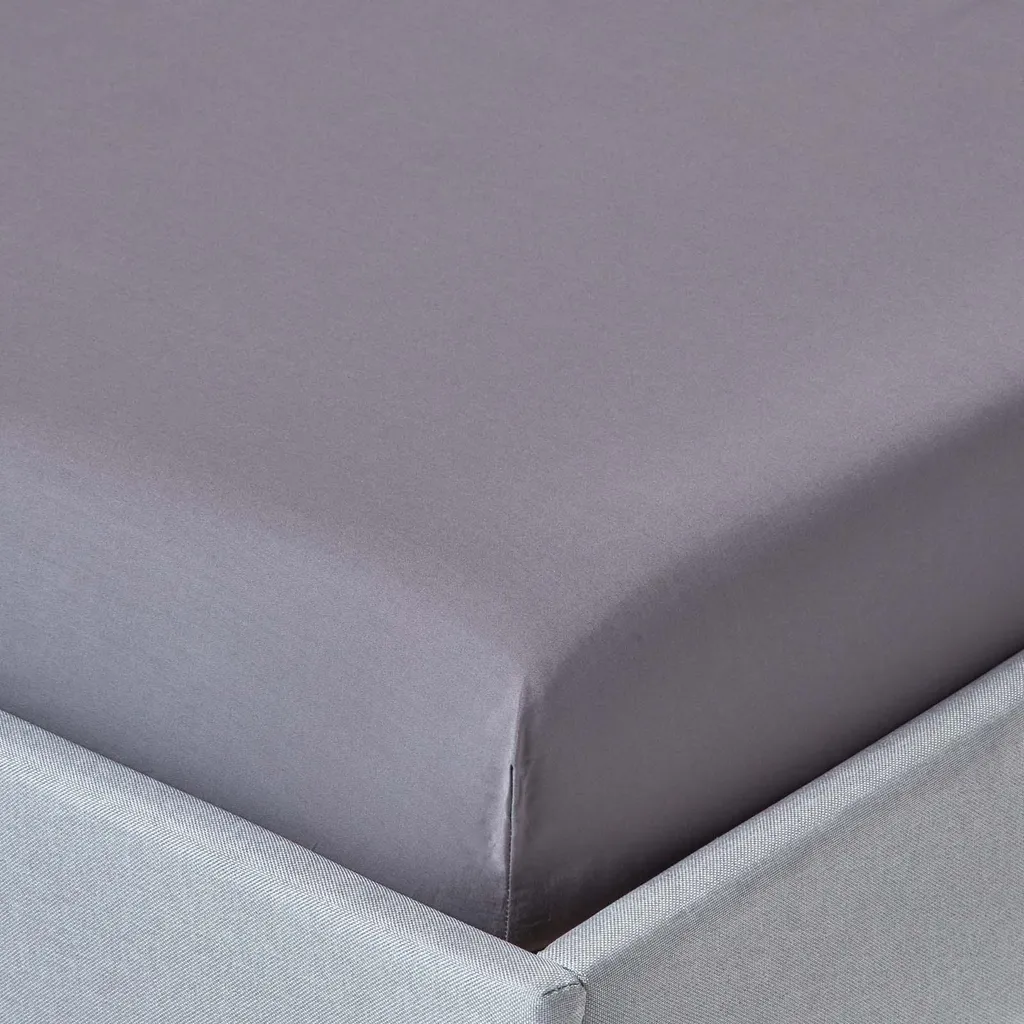 Lenzuolo Sopra Matrimoniale Antracite 150x200 Homescapes 200 TC
