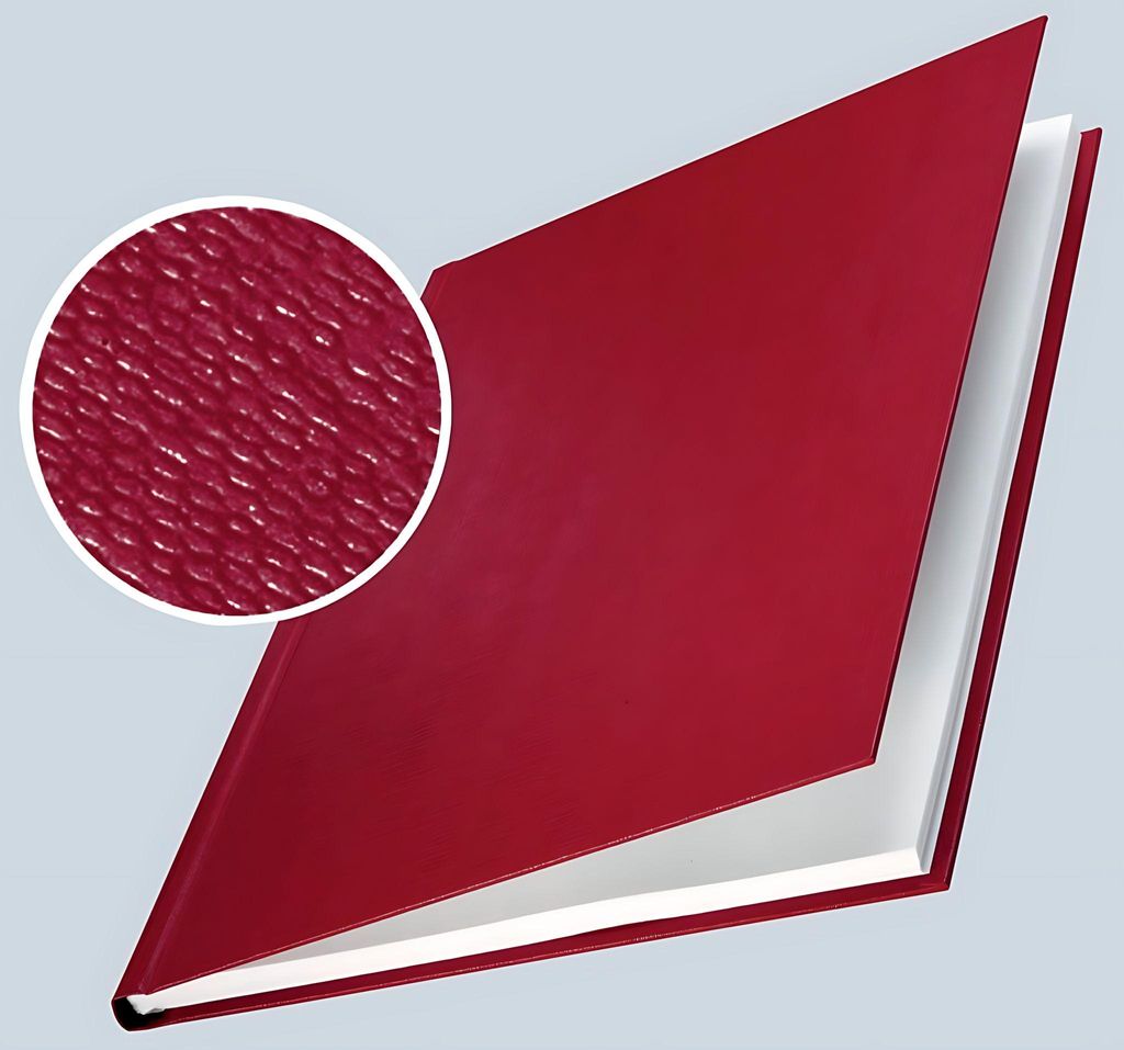 LEITZ Buchbindemappe impressBind A4 10,5 mm bordeaux Hard Cover 10 Mappen