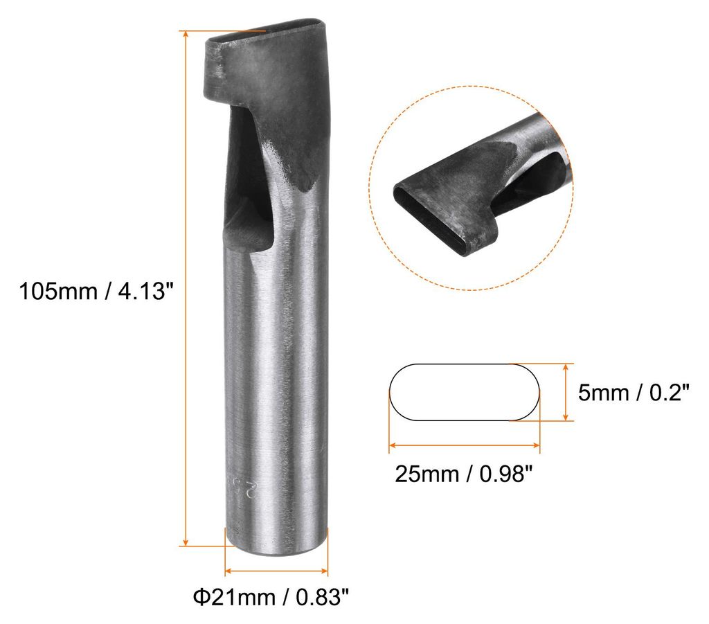25x5 mm Lochstanzer fš¹r Leder, Oval Locheisen fš¹r Bohrer, Lochstanze Einzelstanze fš¹r Gš¹rtel Uhrenarmb?nd Papier Dicke Stoffe Lederarbe...