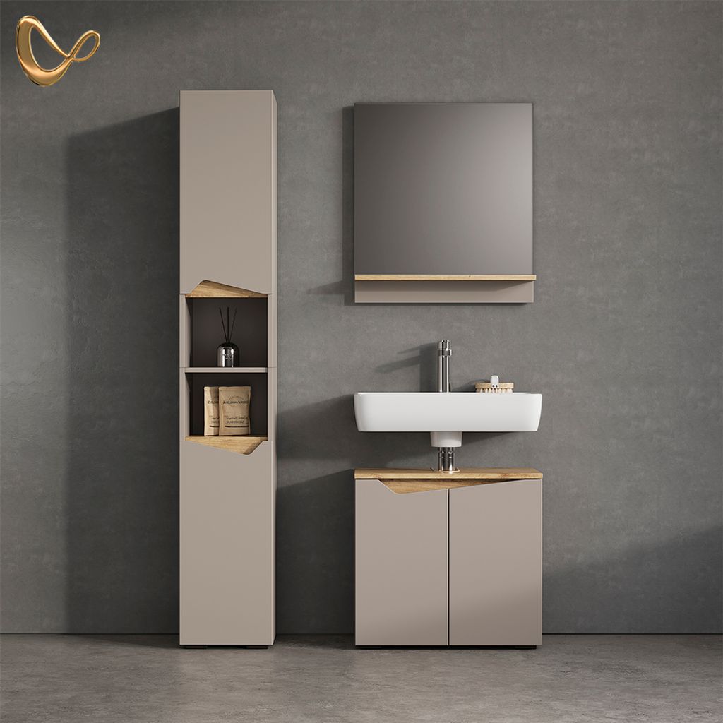Armadio per il bagno Livinity Timavo Grigio 30 x 180 cm con