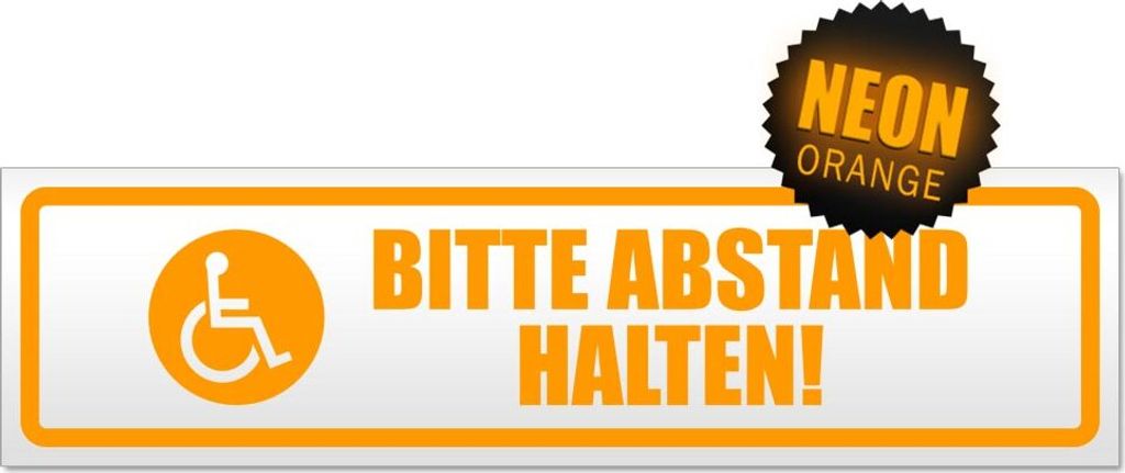 Bitte Abstand halten! Motiv 2 Magnetschild Schild magnetisch
