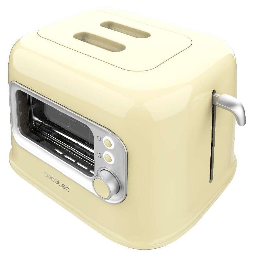 Cecotec RetroVision Yellow, 2 krajcov, Nerezová oceľ, Žltá, Obrázok produktu 